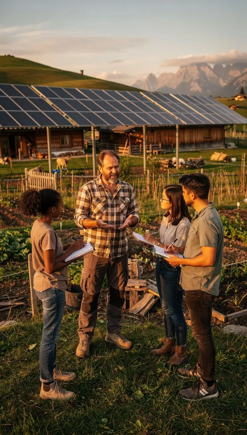 Ein Diagramm, das die Auswirkungen des Klimawandels auf die österreichische Landschaft zeigt.