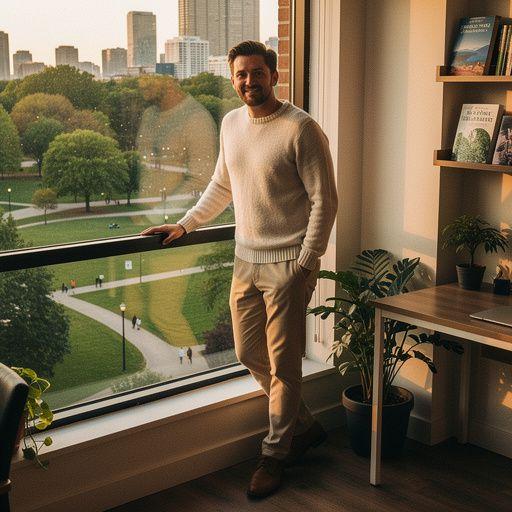 Ein Bild von einem Vortrag über grüne Technologien, bei dem ein Referent eine Präsentation hält.